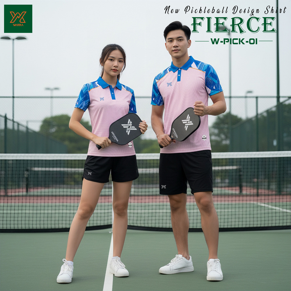 Áo Pickleball Warra W-PICK-01 Nam Nữ – 6 Màu Năng Động