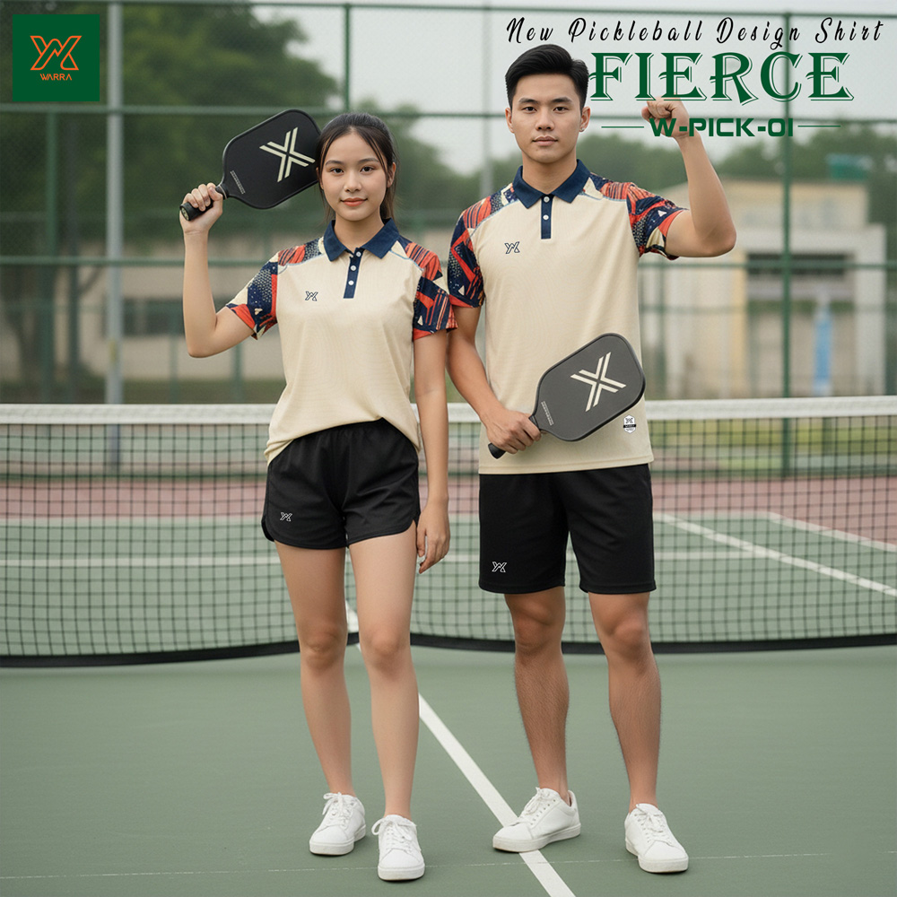 Áo Pickleball Warra W-PICK-01 Nam Nữ – 6 Màu Năng Động