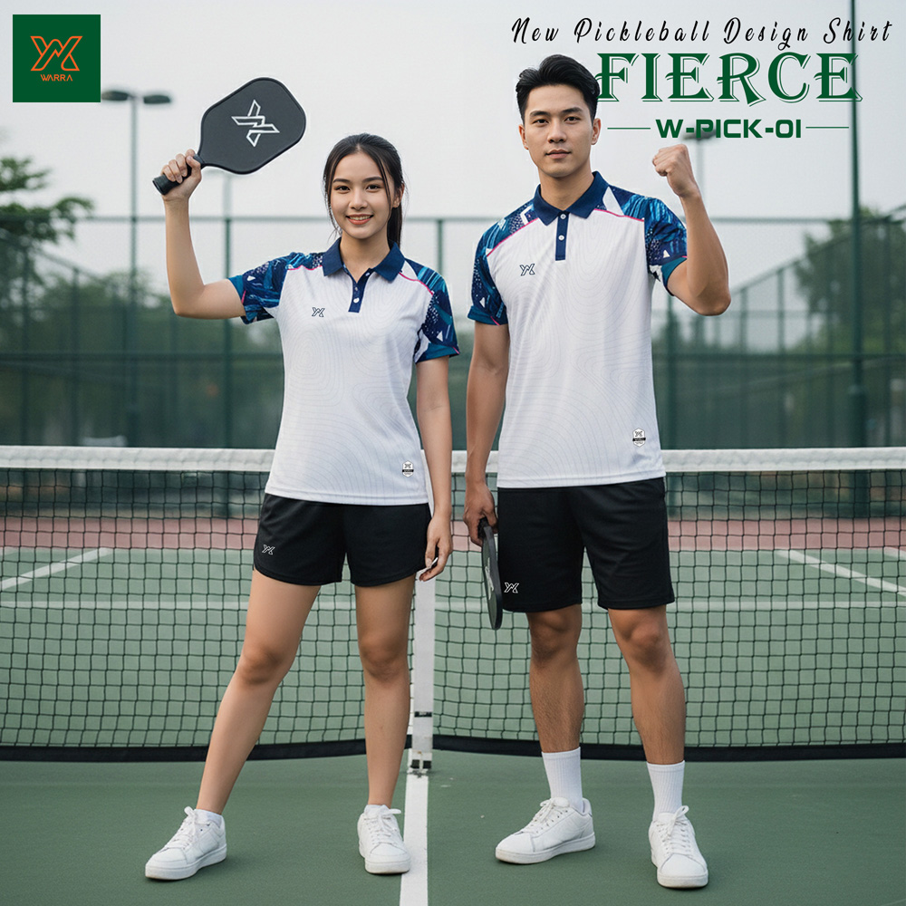 Áo Pickleball Warra W-PICK-01 Nam Nữ – 6 Màu Năng Động