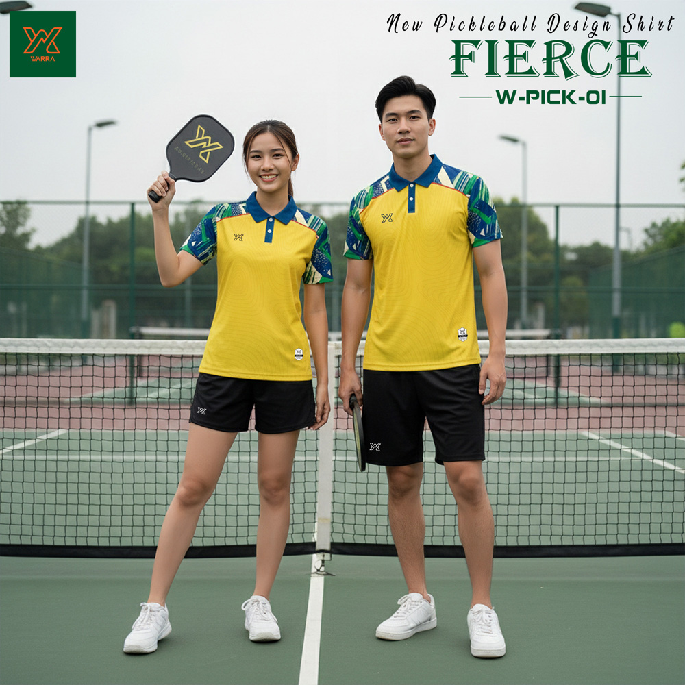 Áo Pickleball Warra W-PICK-01 Nam Nữ – 6 Màu Năng Động
