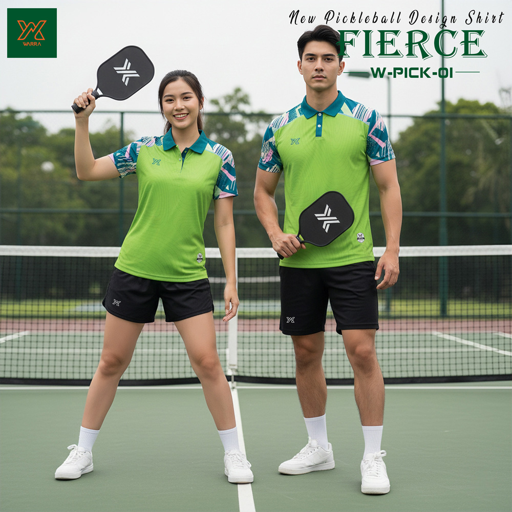 Áo Pickleball Warra W-PICK-01 Nam Nữ – 6 Màu Năng Động