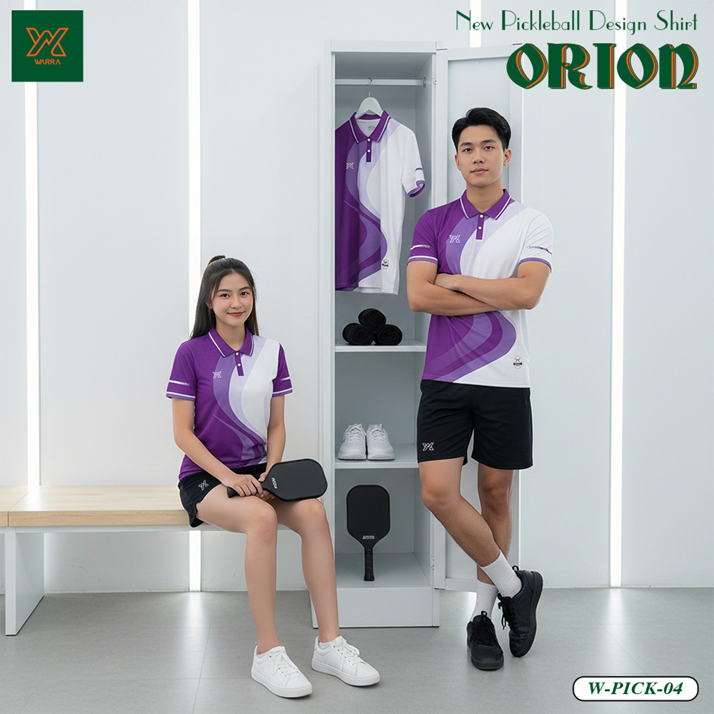 Áo Pickleball Warra W-PICK-04 Nam Nữ – 5 Màu Cá Tính