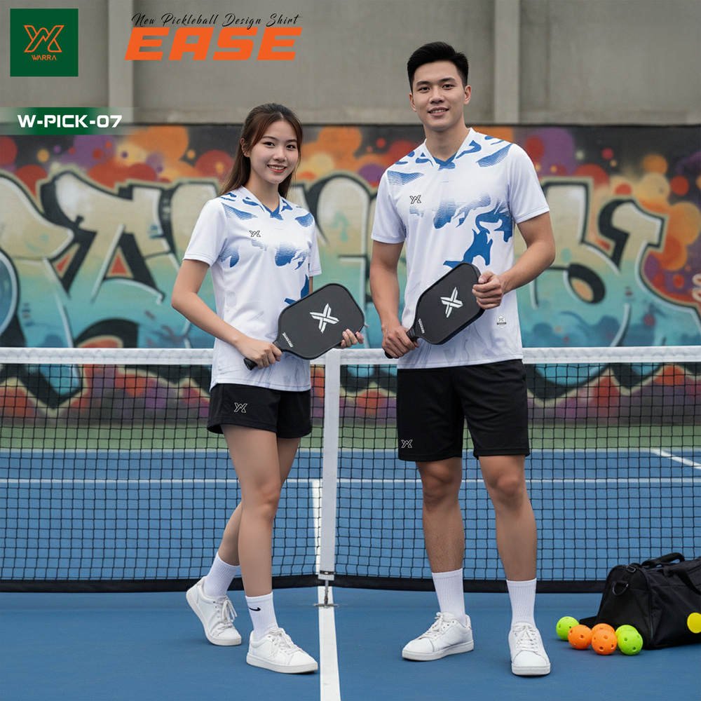 Áo Pickleball Warra W-PICK-07 Nam Nữ – 6 Màu Nổi Bật