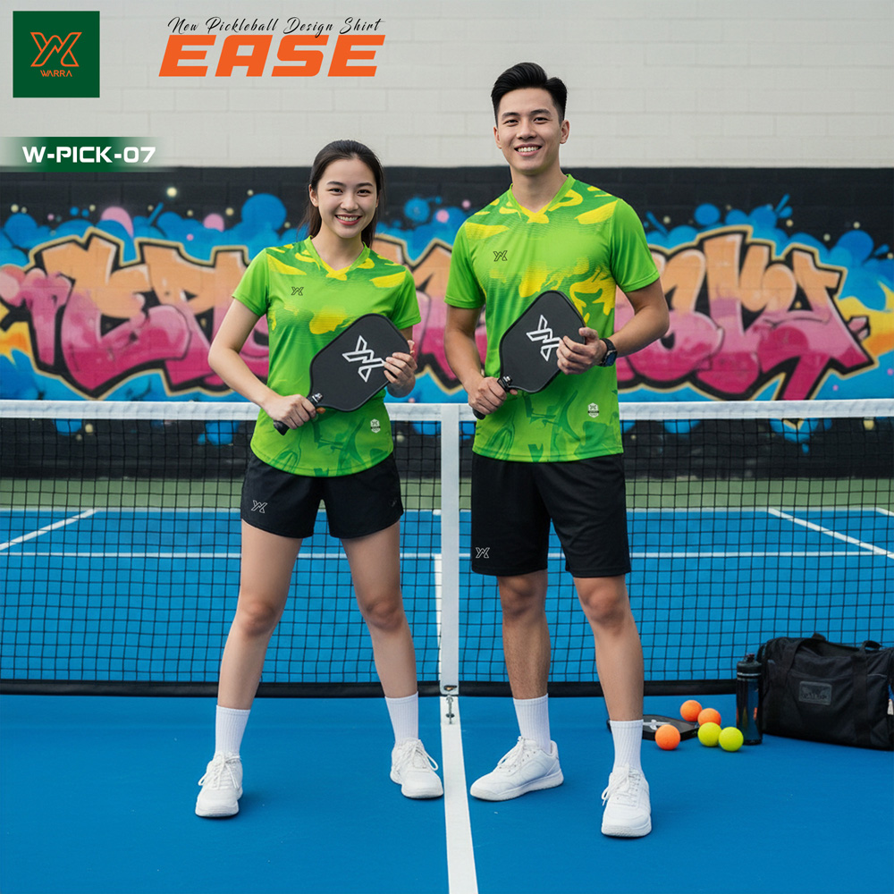 Áo Pickleball Warra W-PICK-07 Nam Nữ – 6 Màu Nổi Bật