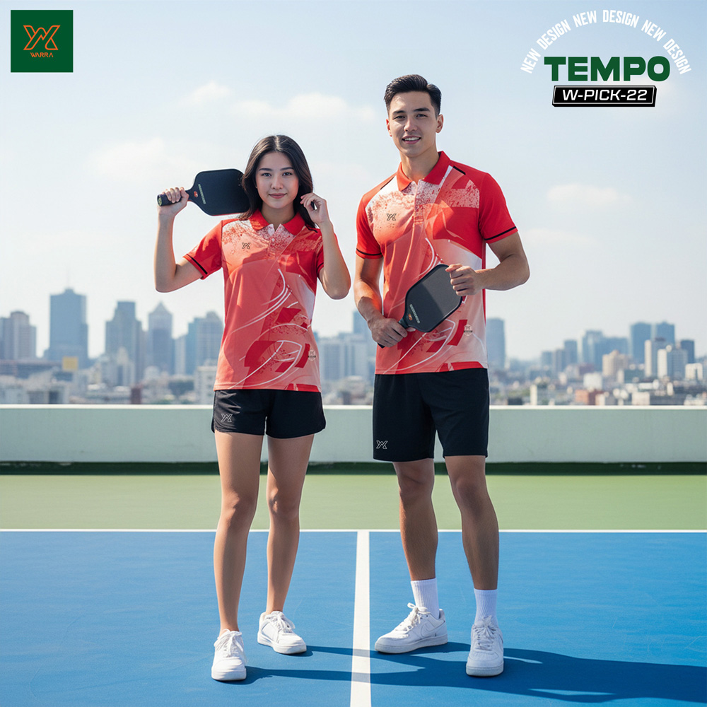 Áo Pickleball Warra W-PICK-22 Nam Nữ – 5 Màu Hiện Đại
