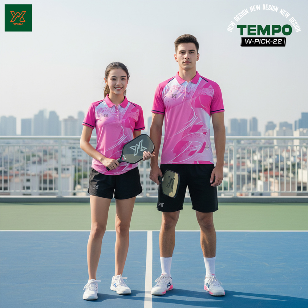 Áo Pickleball Warra W-PICK-22 Nam Nữ – 5 Màu Hiện Đại