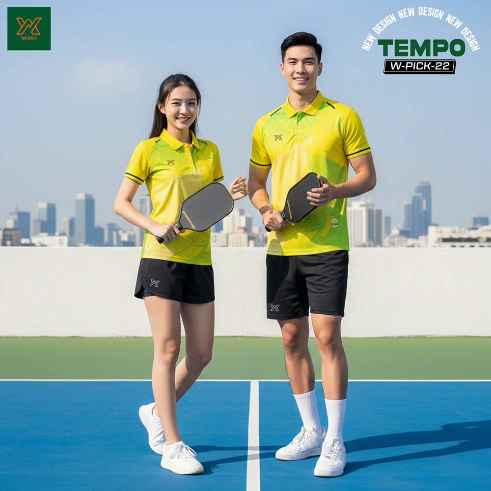 Áo Pickleball Warra W-PICK-22 Nam Nữ – 5 Màu Hiện Đại