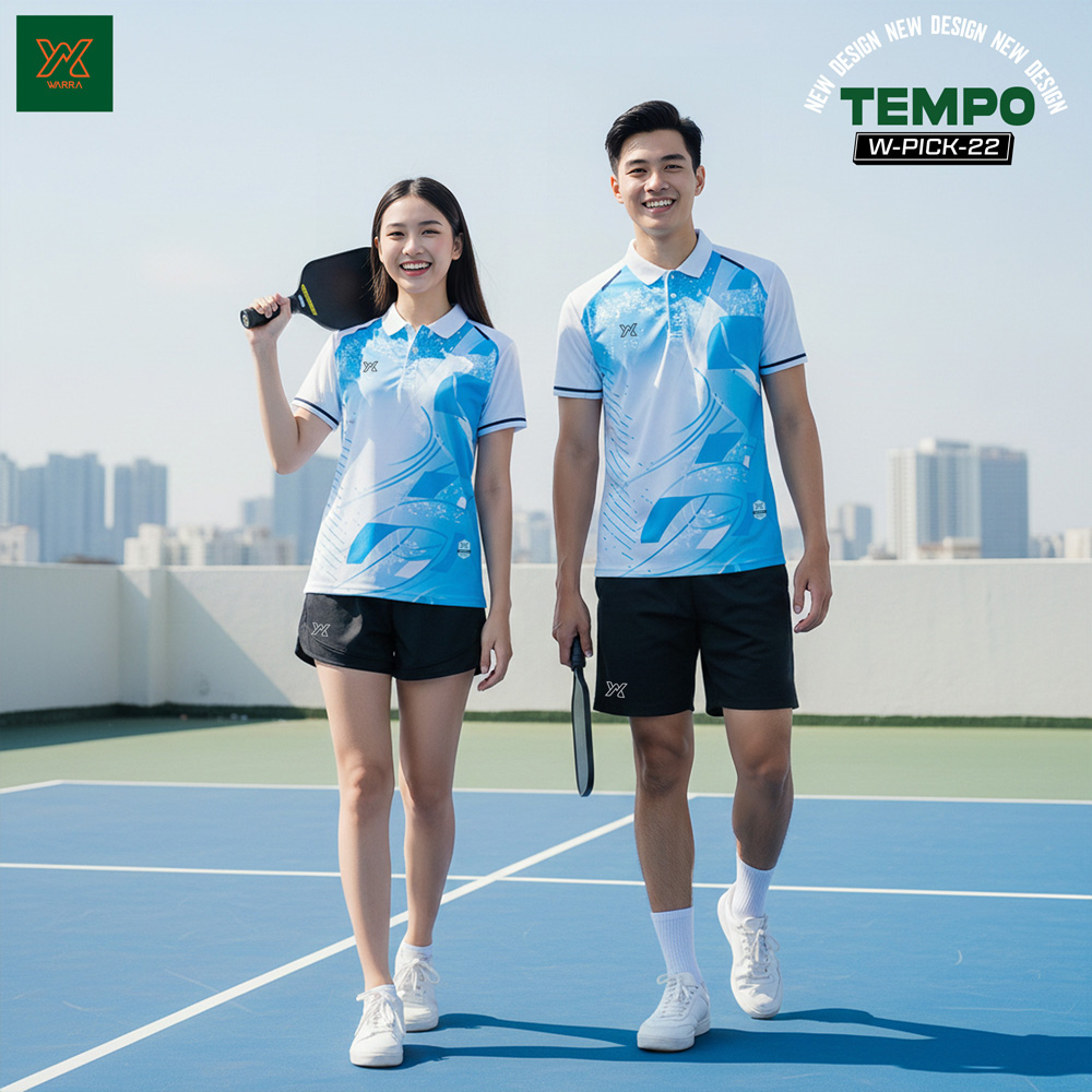 Áo Pickleball Warra W-PICK-22 Nam Nữ – 5 Màu Hiện Đại