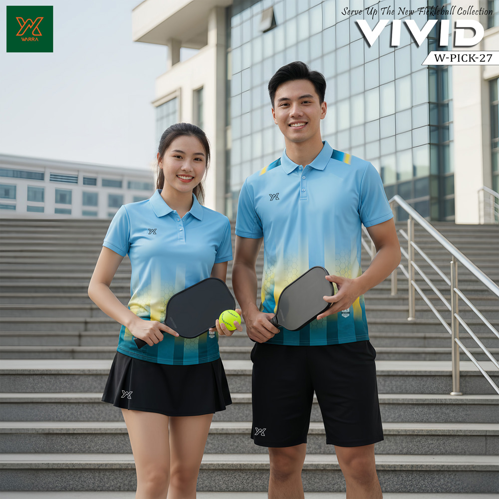 Áo Pickleball Warra W-PICK-27 Nam Nữ – 4 Màu Thanh Lịch